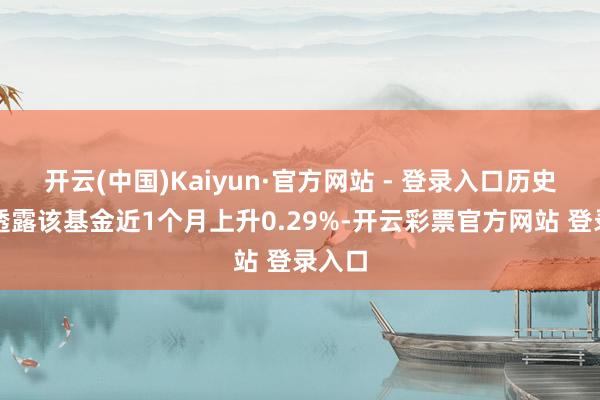开云(中国)Kaiyun·官方网站 - 登录入口历史数据透露